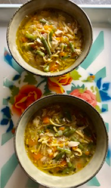 Chicken and Leek Noodle Soup